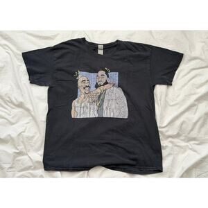 2pac Nipsey Hussle Rise Above Men's Large Black Graphic Print T-Shirt